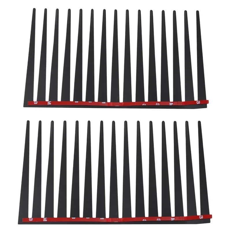 3D Black Car Eyelash Stickers – Headlight Decals, Rubber & PVC Car Decal Sticker Richie's 1 pair