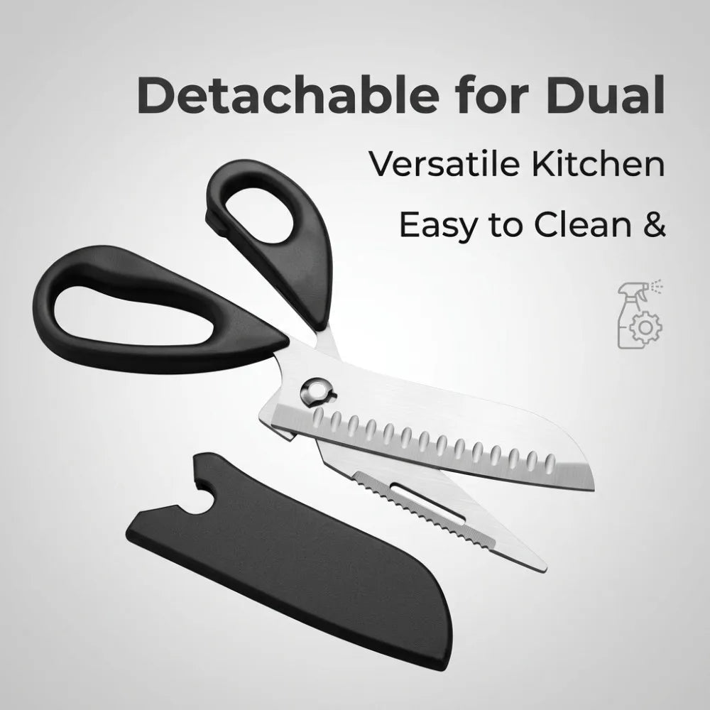 TOTNEND 5" Stainless Steel Multifunction Kitchen Scissors Kitchen Scissors Richie's