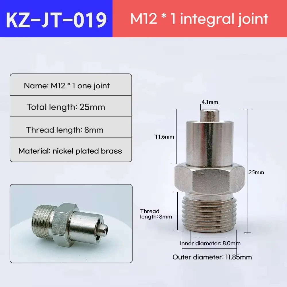 Brass Luer Lock Valve Adapter G1/8 G1/4 M10 M12 Dispensing Dispensing Valve Adapter Richie's M12-1