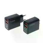 120W 4-Port USB-C Fast Charger Station PD QC3.0 Travel Adapter USB-C Wall Charger Richie's