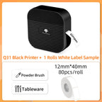 Phomemo Q31 Bluetooth Thermal Label Maker – Portable, Ink-Free Thermal Label Printer Richie's Q31 Black Printer CN
