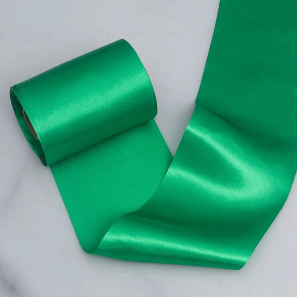 15cm Wide Satin Ribbon 20m Roll – Multicolor DIY Crafts Satin Craft Ribbon Richie's Green L