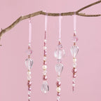Pink Acrylic Crystal Pendant Christmas Tree Hanging Ornament Christmas Tree Ornament Richie's