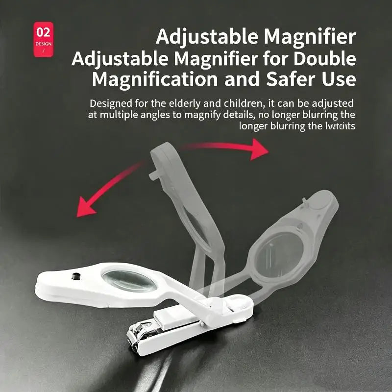 LED Magnifying Nail Clipper with Light | Sharp & Precise Magnifying Nail Clipper Richie's