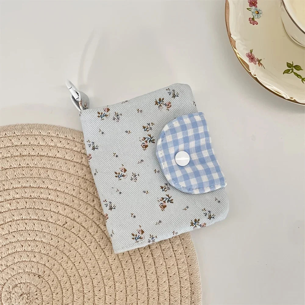 Cute Compact Storage Bag – Card, Coin, Jewelry & Earphone Pouch Mini Storage Pouch Richie's Blue 1 Piece