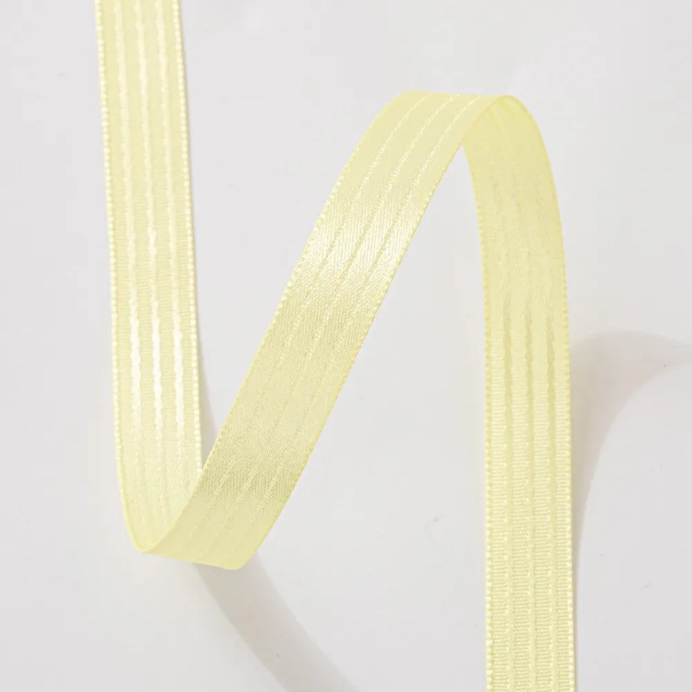 2.5cm Double-Sided Satin Ribbon – DIY Bows & Gift Wrapping Satin Craft Ribbon Richie's Yellow L