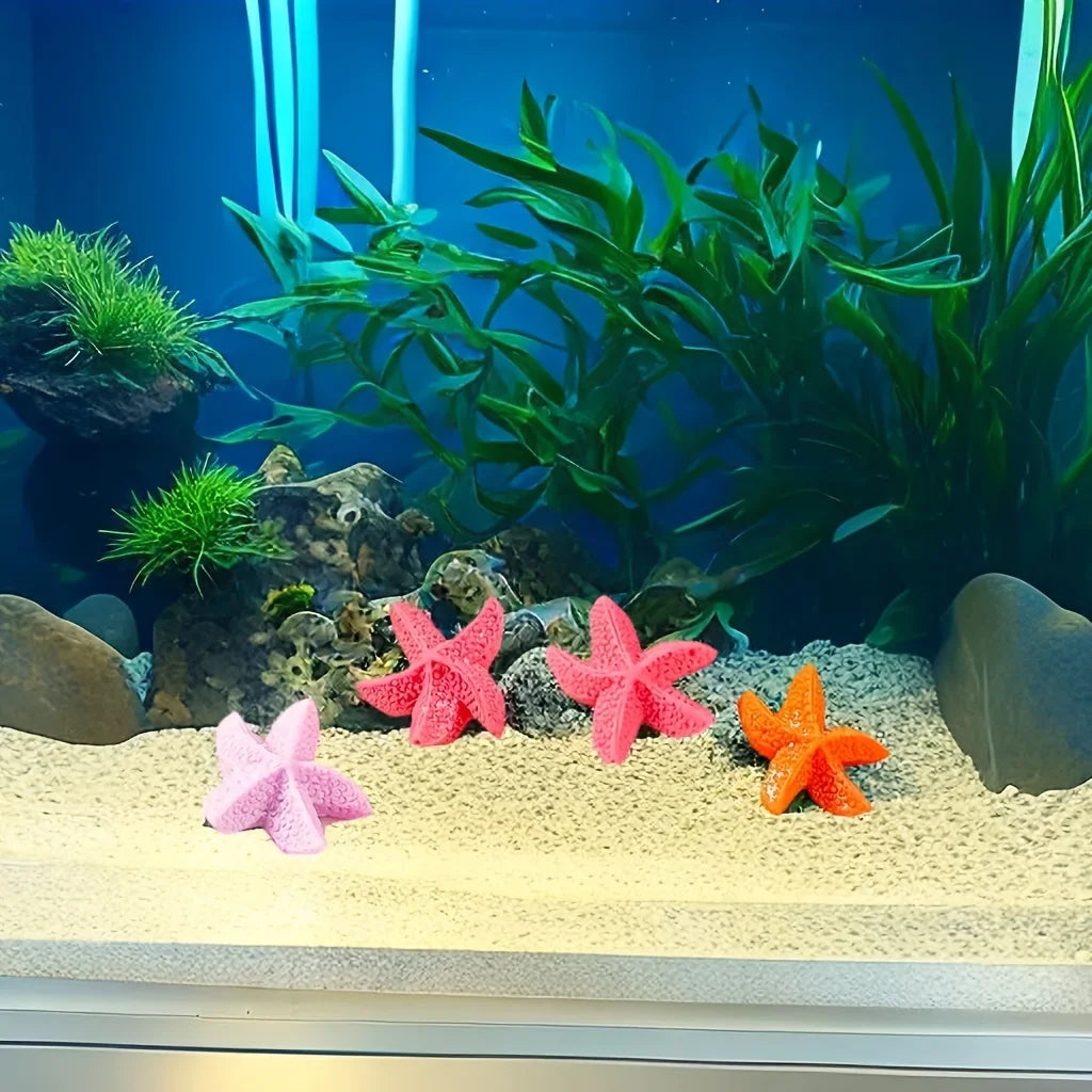10pcs Resin Starfish Ornaments | Beach & Aquarium Décor Decorative Ornaments Richie's