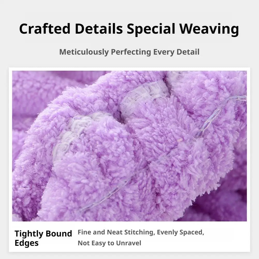 Microfiber Hair Drying Towel Wrap – Anti-Frizz Bow Knot Turban Hair Drying Wrap Richie's