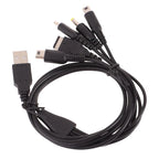 5-in-1 USB Charging Cable for 3DS, DSi, GBA SP, Wii U & PSP Game Console Charger Cable Richie's