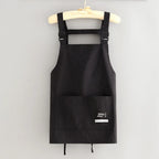 Professional Barber Apron – Waterproof Canvas Work Apron Work Apron Richie's Black-Short