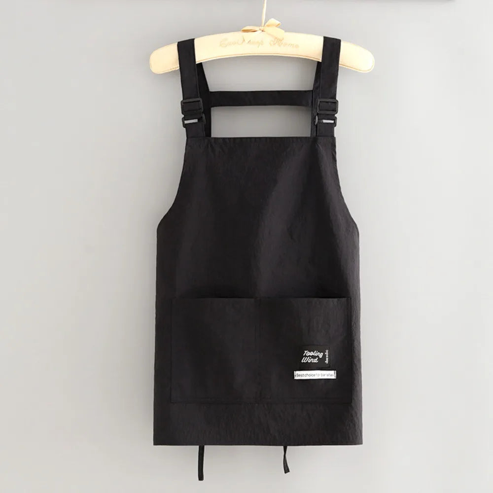 Professional Barber Apron – Waterproof Canvas Work Apron Work Apron Richie's Black-Short