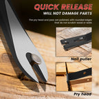 6-Piece Pry Bar & Nail Puller Set with Hammer & Pliers Pry Bar Tool Set Richie's