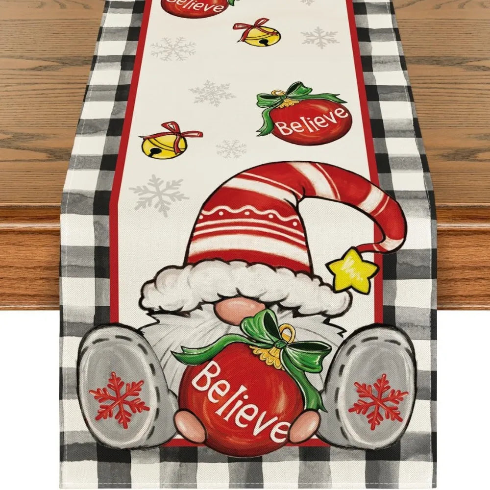 Christmas Table Runner Santa Snowman Elk Holiday Décor 120x33cm Christmas Table Runner Richie's 10