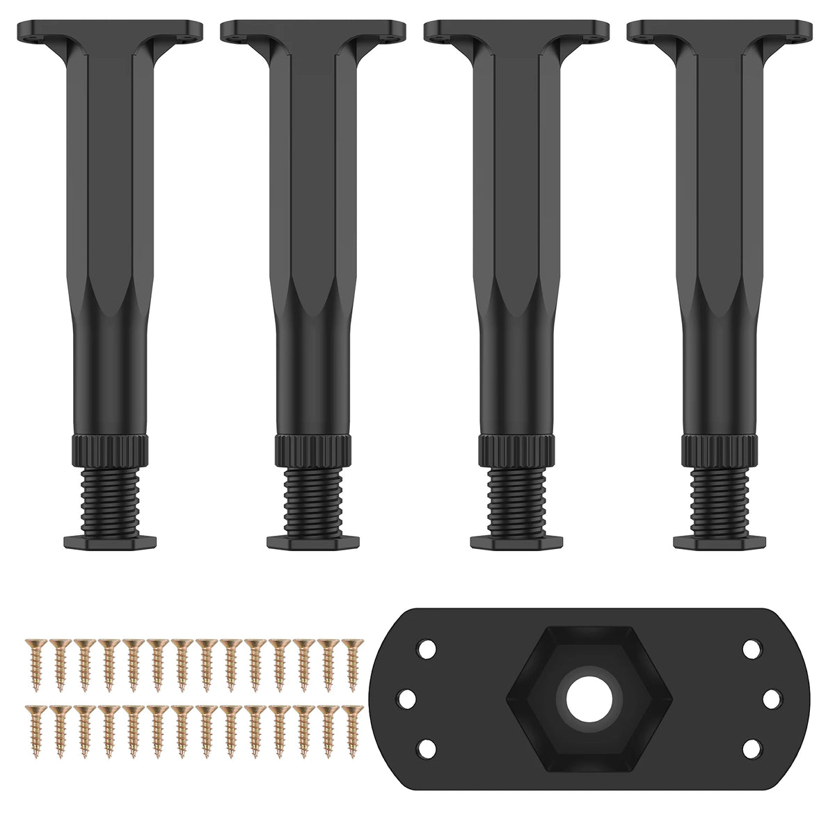 Adjustable Bed Center Support Legs 19–32cm | 6/4pcs Set Bed Support Legs Richie's Drilling20-38 4Pcs