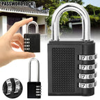 4-Digit Zinc Alloy Combination Padlock – Weatherproof Locker Lock Combination Padlock Richie's
