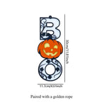 Halloween BOO Welcome Sign – Jack-O'-Lantern Door Decor Halloween Wall Sign Richie's 1pc
