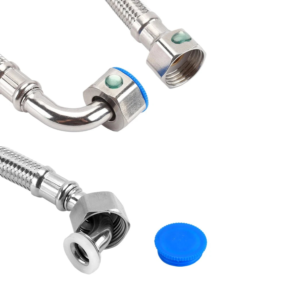 304 Stainless Steel 90° Angle Valve Hose – Toilet & Bathroom Plumbing Angle Valve Hose Richie's