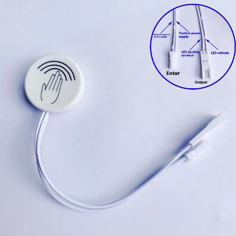 Touch Sensor LED Dimmer Switch 2-Pin Hand Sweep 3.7V–24V Touch Dimmer Switch Richie's Dupont connector