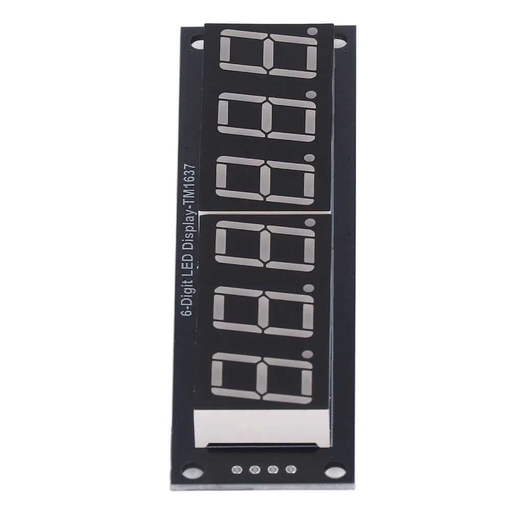 6-Digit 7-Segment Green LED Display Module TM1637 Driver IC LED Display Module Richie's