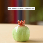 Handmade Ceramic Pomegranate Vase – Tabletop Flower Vase Ceramic Tabletop Vase Richie's Green-S