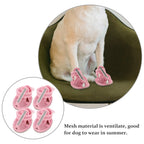 4Pcs Breathable Mesh Dog Sandals – Anti-Slip Summer Paw Shoes Dog Sandals Richie's
