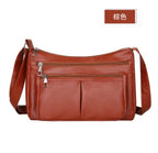Women's PU Leather Crossbody Bag – Flower Patchwork Purse Crossbody Shoulder Bag Richie's Dark Brown