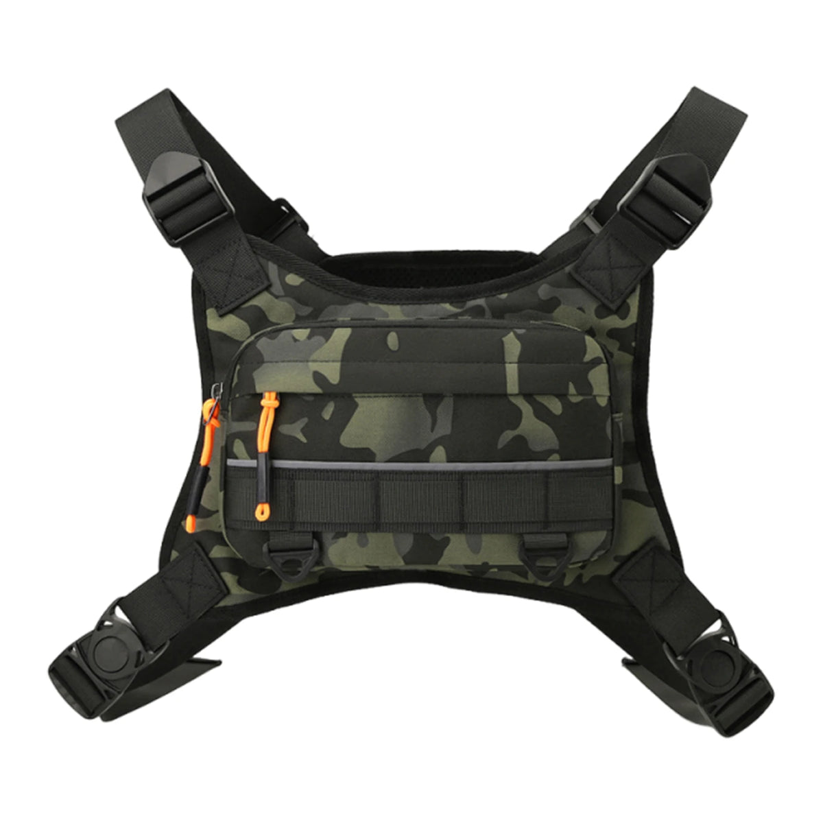 Outdoor Chest Vest Bag | Reflective Cycling Hiking Backpack Outdoor Chest Bag Richie's Camo