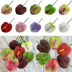 60cm Artificial Anthurium Flower – Real Touch Faux Plant Decor Artificial Flower Richie's