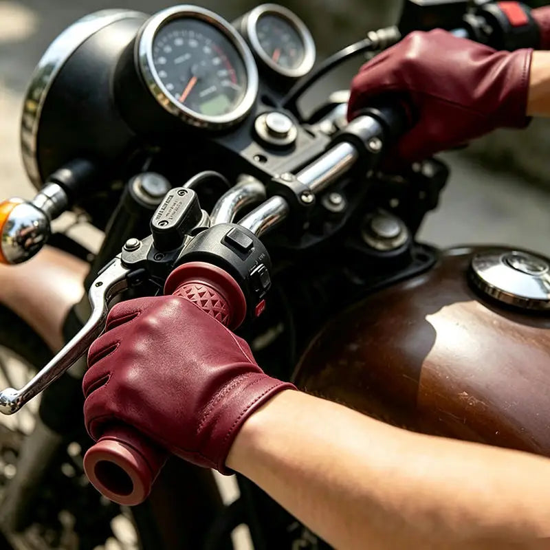 Vintage 22mm Motorcycle Handlebar Grips – Retro Rubber Pair Motorcycle Handlebar Grips Richie's