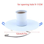 E27 Ceramic Lamp Holder Heat-Resistant Metal Spring Bracket Lamp Socket Holder Richie's WT3 No plug