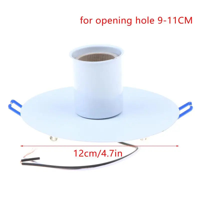 E27 Ceramic Lamp Holder Heat-Resistant Metal Spring Bracket Lamp Socket Holder Richie's WT3 No plug