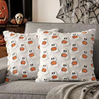 Halloween Ghost Pumpkin Throw Pillow Cover 45x45cm Throw Pillow Cover Richie's A-Orange