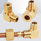 Brass 90° Compression Elbow Fitting Male Thread Tube Connector Compression Pipe Fitting Richie's