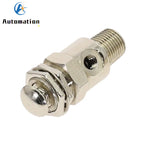 TAC2-2P Pneumatic Exhaust Valve 2/2 Way M5 Female 1/8" Push Button Pneumatic Exhaust Valve Richie's