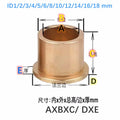 10PCS Flange Self-Lubricating Copper Bushing Oil Bearing Guide Sleeve Flange Copper Bushing Richie's 10X12X12-18X1.2