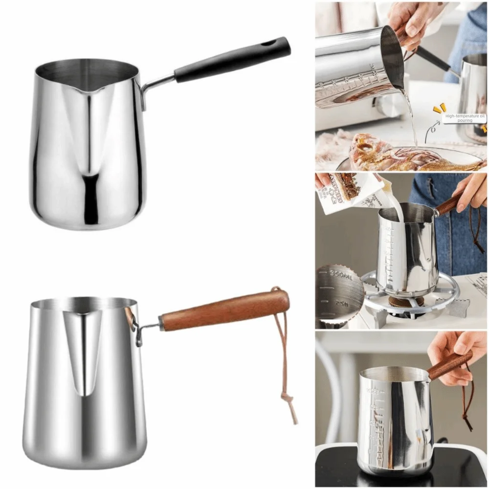 304 Stainless Steel Milk Heating Pot with Graduated Scale Milk Heating Pot Richie's