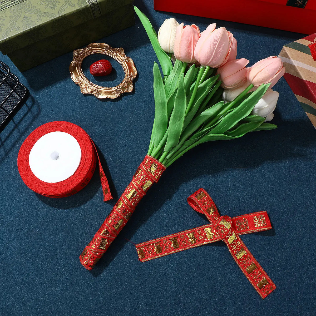 Chinese Style Red Satin Ribbon – Wedding & Craft Trim Decorative Ribbon Richie's Default Title