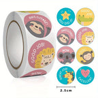 500pcs Cute Animal Stickers Roll – Craft & Gift Packaging Decorative Sticker Roll Richie's