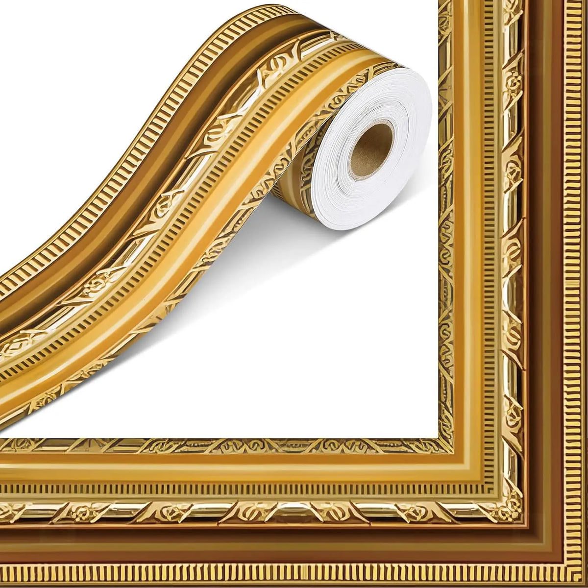 Gold Bulletin Board Border Sticker 10m Self-Adhesive Trim Decorative Border Trim Richie's ZC89 1roll