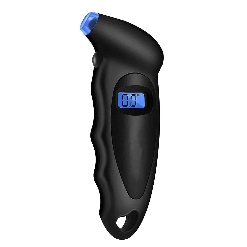 Digital Tire Pressure Gauge Backlit LCD 0-150 PSI | 4 Units Tire Pressure Gauge Richie's black