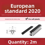 Kande Aluminum Profile Sealing Strip – Anti-Collision Dust Guard Profile Sealing Strip Richie's EU2020 2M