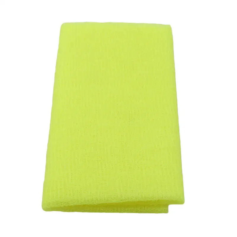 Long Strip Nylon Body Scrubber – Back Exfoliating Bath Brush Bath Body Scrubber Richie's Yellow