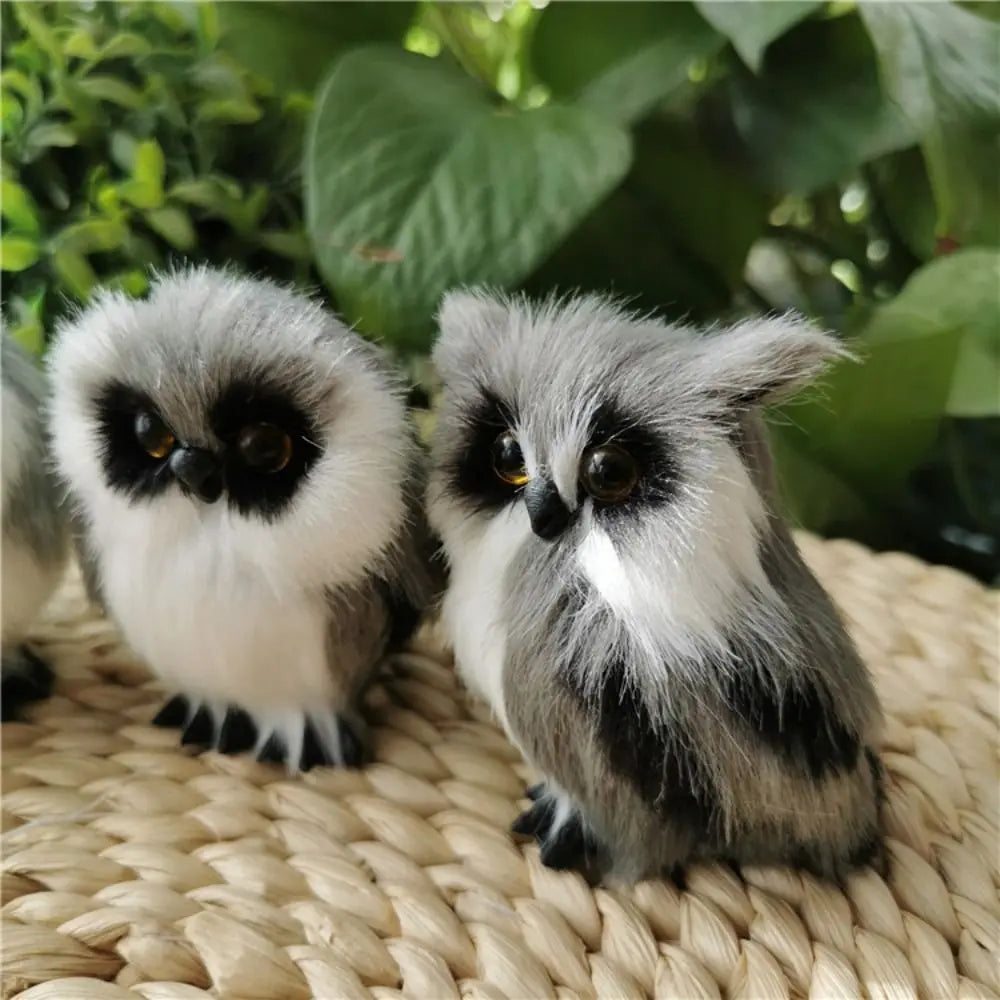 Grey & White Artificial Foam Owl Figurine – Home & Garden Decor Decorative Figurine Richie's