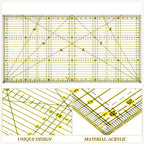 15x30cm Acrylic Quilting Ruler – Double Grid Patchwork Tool Quilting Ruler Richie's