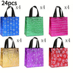 24pcs Non-Woven Laser Handle Party Gift Bags | Set of 24 Party Gift Bags Richie's 24pcs As shown