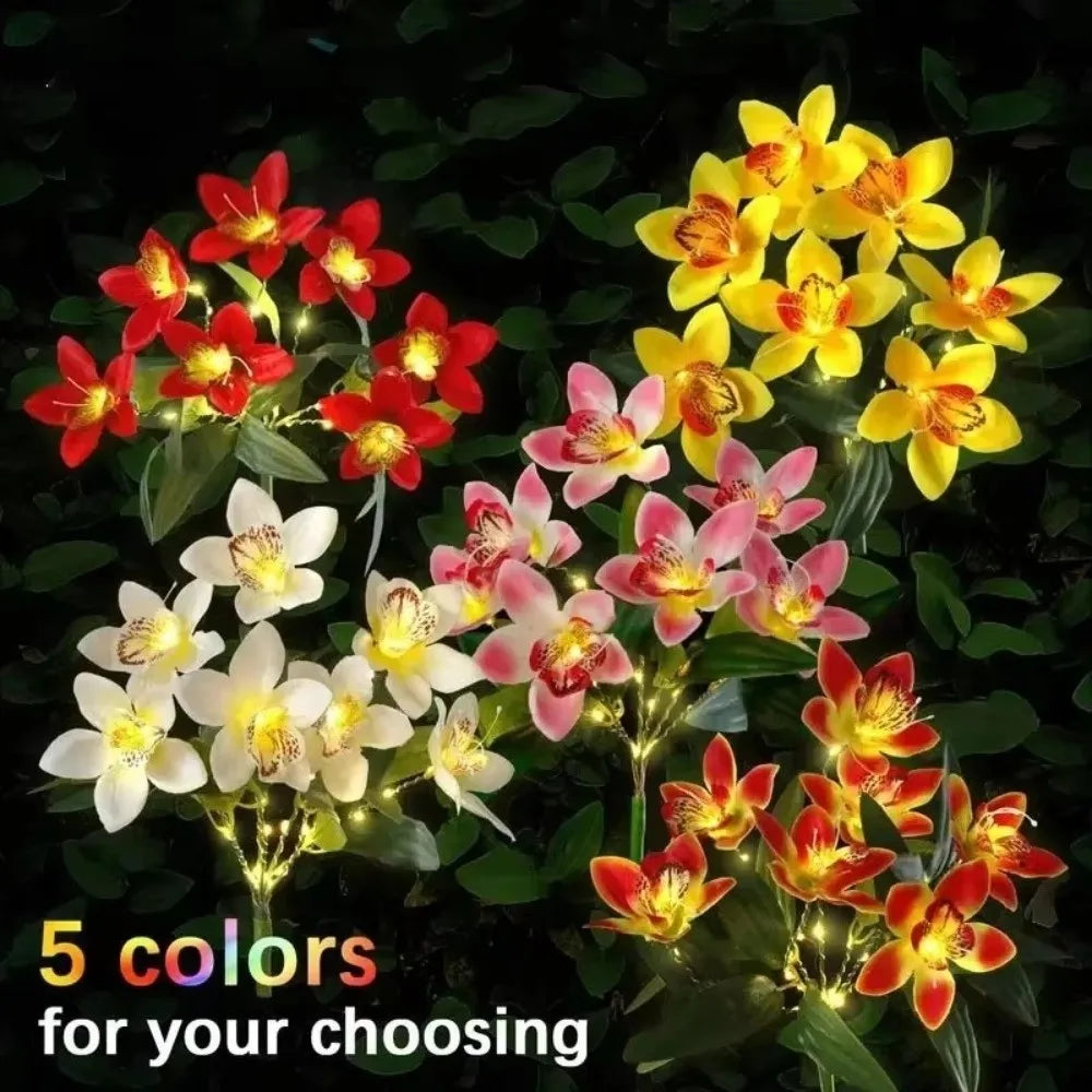 Solar LED Orchid Ground Light – Garden Lawn Decoration Lamp Solar Garden Light Richie's