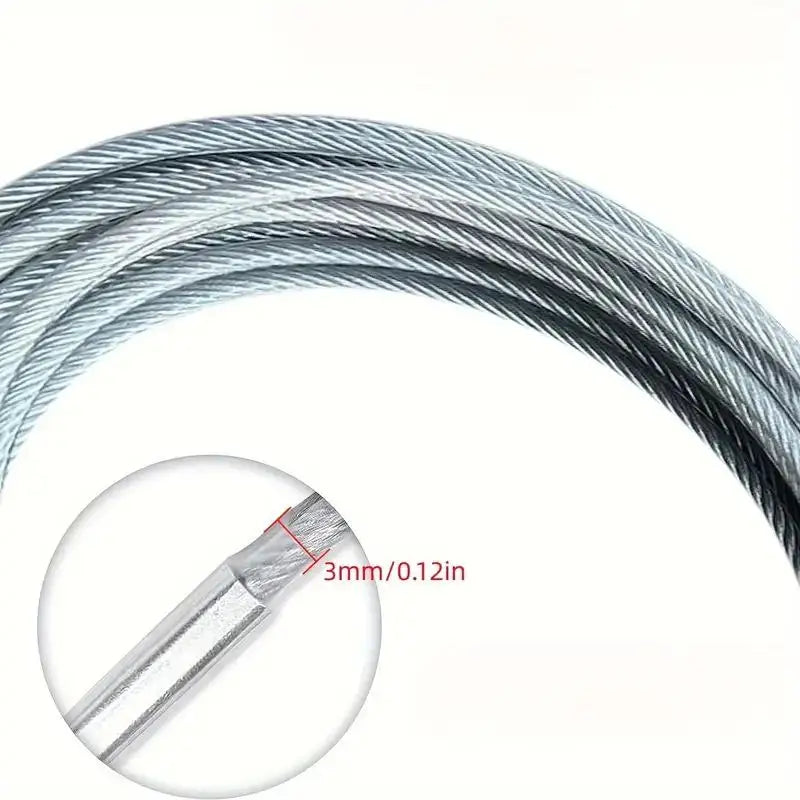 Stainless Steel Wire Rope Clothesline with Metal Buckle | Indoor & Outdoor Wire Rope Clothesline Richie's