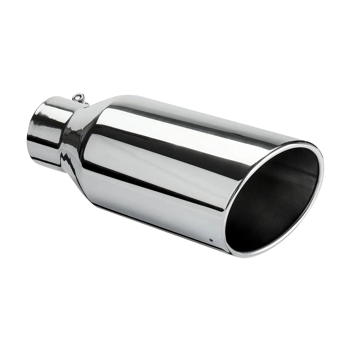 Universal Exhaust Tip 12" 3" Inlet 5" Outlet Angle Cut Tailpipe Exhaust Tip Richie's
