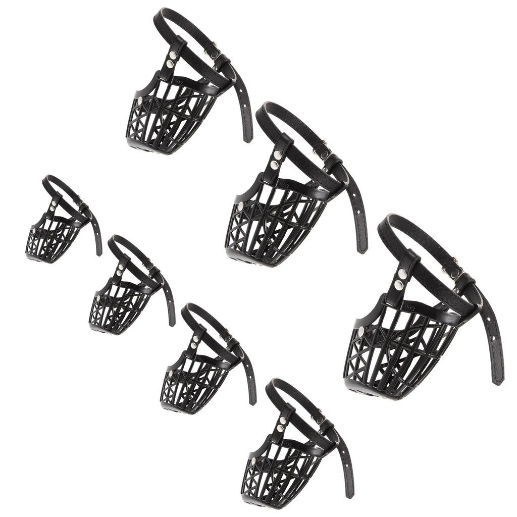 7-Size Plastic Basket Dog Muzzle Set – All Breeds, Adjustable Dog Muzzle Set Richie's