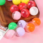 100Pcs Empty Toy Vending Capsules Half Clear Half Color 28–38mm Toy Vending Capsules Richie's